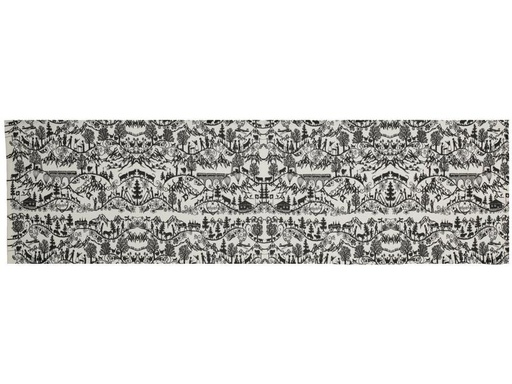 [90236898 1376110] Hubatka Tischläufer Swissness 35 cm x 1.35 m, Schwarz/Weiss