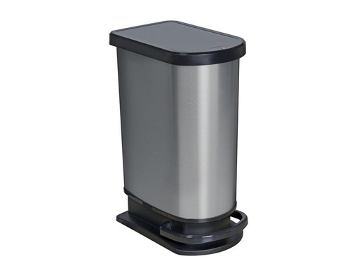 [90236919 1385796] Rotho Treteimer Paso 50 l, Silber