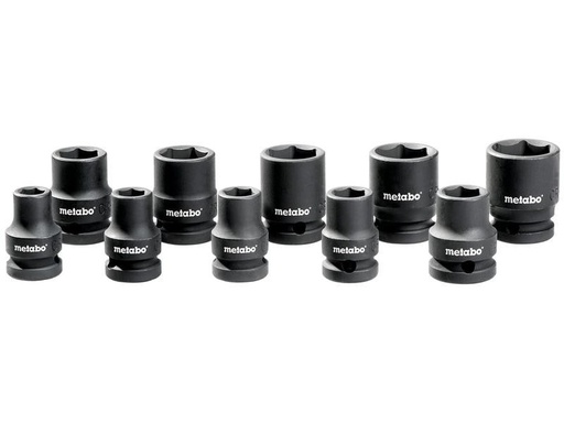 [90236923 1369490] Metabo Steckschlüssel Steckschlüsselsatz 1/2 10 tlg.,10-24 mm