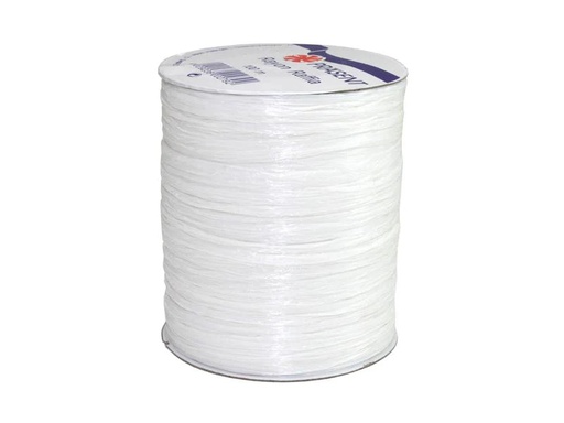 [90236936 1318967] Pattberg Geschenkband Raffia Rayon 100 m, Weiss
