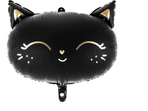 [90236945 1300100] Partydeco Folienballon Cat Gold/Schwarz
