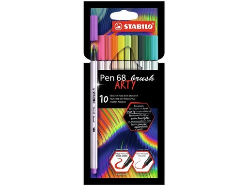 [90236973 1353128] STABILO Pen 68 brush ARTY 10er Etui