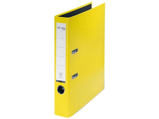 [90237007 1384600] VON Ordner mit PP/Papier, 5 cm, Gelb