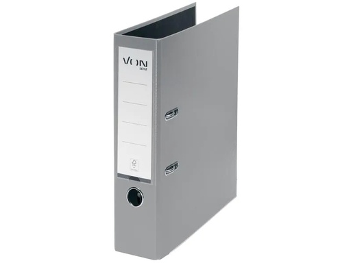 [90237019 1384597] VON Ordner mit PP/Papier, 8 cm, Grau