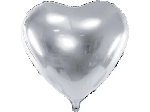 [90237112 1300134] Partydeco Folienballon Herz Silber