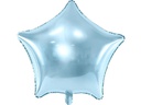 Partydeco Folienballon Star Hellblau