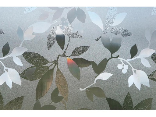[90237127 1376094] Hubatka Fensterfolie Blätter 46 x 150 cm, Grau/Grün