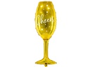 Partydeco Folienballon Glass Gold