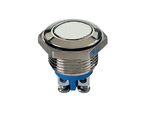 [90237273 1351691] Velleman Drucktaster Edelstahl 19 mm, flach 48 V DC / 2 A