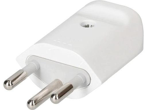 [90237360 1364428] Max Hauri Montagestecker T12 3-polig, mit Isolator Weiss