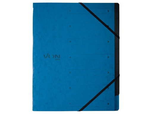[90237394 1384515] VON Ordnungsmappe mit 6 Fächern, Blau