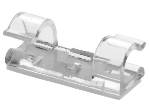 [90237404 1364414] Max Hauri Kabel-Clip Set 8 mm, transparent, 18 Stück
