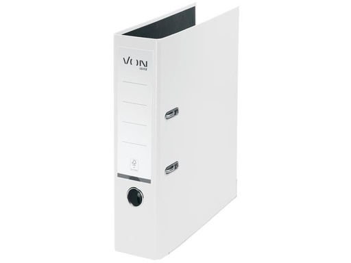 [90237428 1384592] VON Ordner mit PP/Papier, 8 cm, Weiss