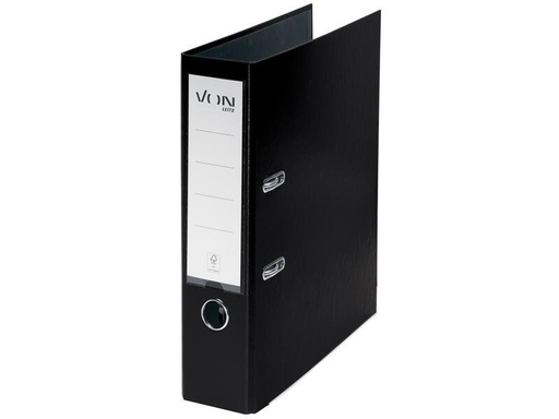 [90237456 1384598] VON Ordner mit PP/Papier, 8 cm, Schwarz