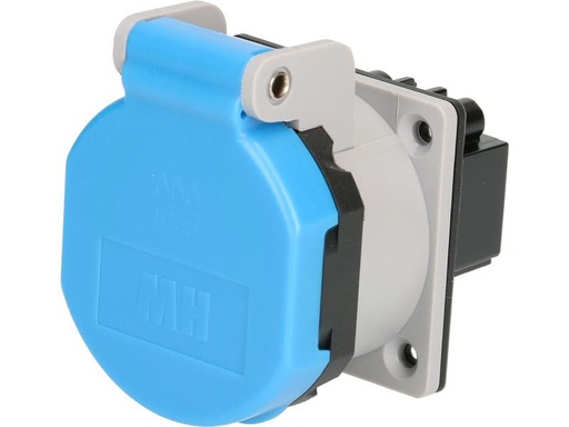 [90237458 1364429] Max Hauri Einbausteckdose IP55 Typ 23 L+N+PE