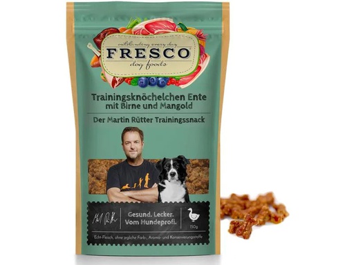 [90237502 1362810] FRESCO Martin Rütter Trainingsknöchelchen Ente, Birne&amp;Linse, 150 g