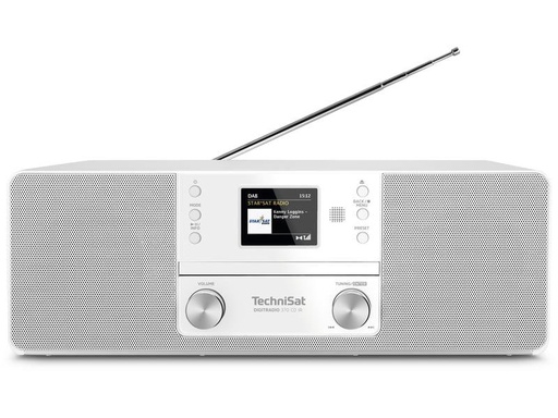 [90004022 1165958] Technisat DAB+ Radio DigitRadio 370 CD IR Weiss