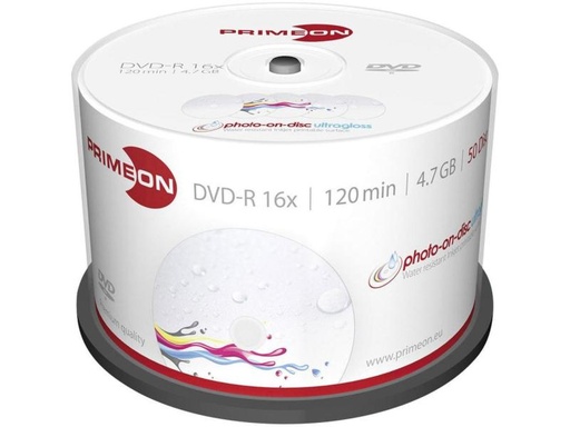 [90040468 355454] Primeon DVD-R 4.7 GB, Spindel (50 Stück)