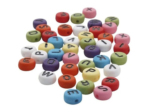 [90237600 1272004] Creativ Company Buchstabenperlen 500 g, Mehrfarbig