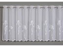 Gardinia Tagvorhang mit Schlaufe Pusteblume 140 cm x 48 cm, Weiss