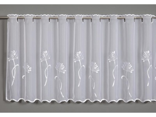 [90237694 1387076] Gardinia Tagvorhang mit Schlaufe Pusteblume 140 cm x 48 cm, Weiss