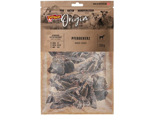 [90237736 1384248] DeliBest Kausnack Origin Pferdeherz 200 g