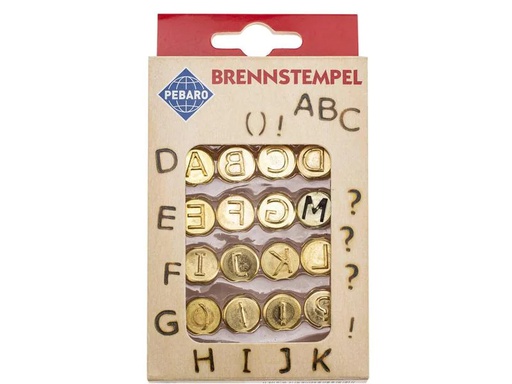 [90237796 1369095] Glorex Brennstempel Buchstaben A-L 16-teilig