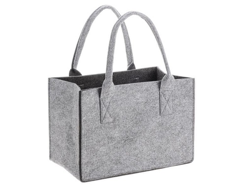 [90237918 1369128] Glorex Tasche Filz Grau/Anthrazit