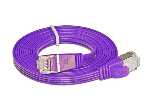 [90040573 314850] SLIM Slimpatchkabel RJ-45 - RJ-45, Cat 6, STP, 25 m, Violett