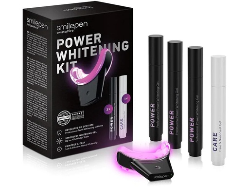 [90238021 1377090] Smilepen Bleaching Power Whitening Kit &amp; Care 7-teilig