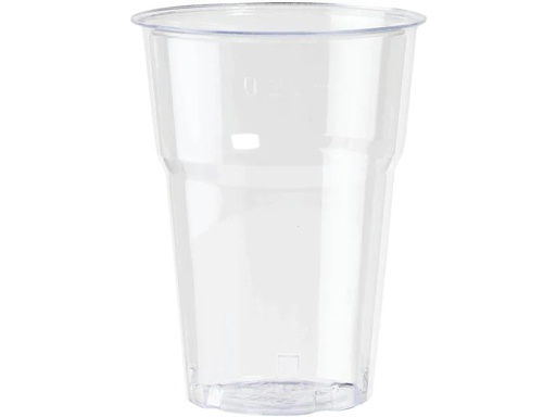 [90238120 1391190] BioPak Einwegbecher 250 ml, 50 Stück, Transparent