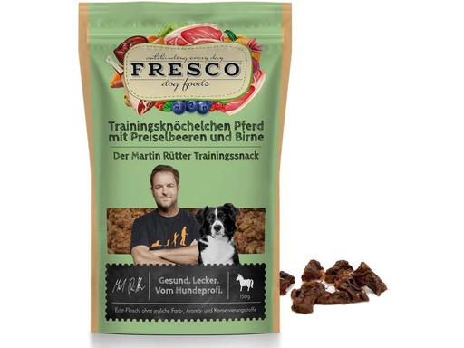 [90238192 1362839] FRESCO Martin Rütter Trainingsknöchelchen Pferd&amp;Preiselberen, 150 g