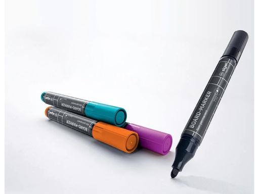 [90238295 1388888] Sigel Whiteboard-Marker 4 Stück, Schwarz/Türkis/Magenta/Orange