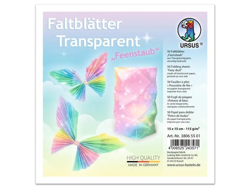 [90040659 1158338] URSUS Faltblätter 50 Blatt, Mehrfarbig