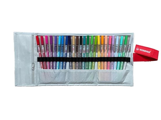 [90238316 1353141] STABILO Pen 68 Rollerset 25er Grau