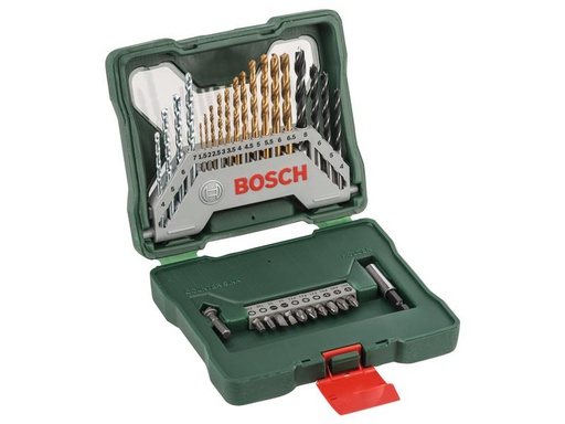 [90238321 1338148] Bosch Bohr- und Bitset X-Line TiN, 30-teilig