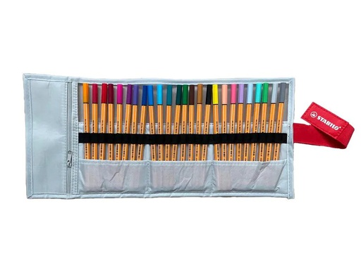 [90238391 1353136] STABILO Point 88 Rollerset 25er Grau