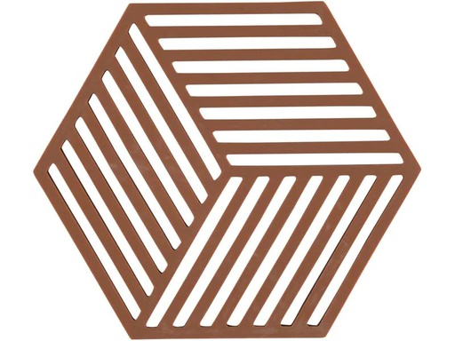 [90238400 1398845] Zone Denmark Topfuntersetzer Hexagon Dunkelbraun