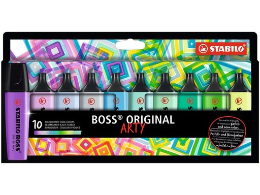 [90238403 1353121] STABILO Textmarker Boss Original Arty 10er Etui