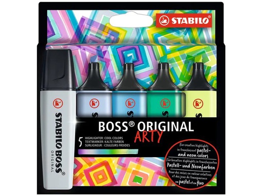 [90238414 1353119] STABILO Textmarker Boss Original Arty 5er Etui