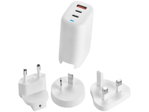 [90238649 1364091] Acer USB-Wandladegerät GaN 65W inkl. Reiseadapter (UK+USA)