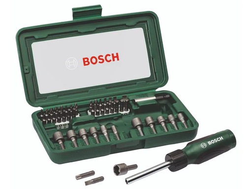 [90238696 1338176] Bosch Bit-Set mit Schraubendreher, 46-teilig