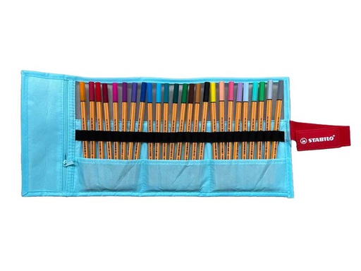 [90238776 1353138] STABILO Point 88 Rollerset 25er Blau