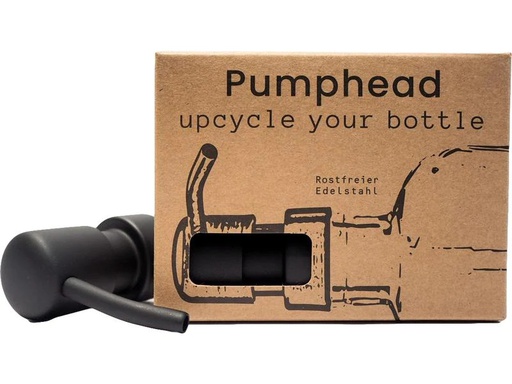 [90238824 1391786] Pumphead Seifenpumpe für Glasgetränkeflaschen Schwarz
