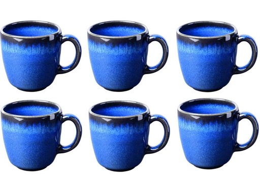 [90239090 1390590] Villeroy &amp; Boch Kaffeetasse Lave 190 ml, 6 Stück, Blau