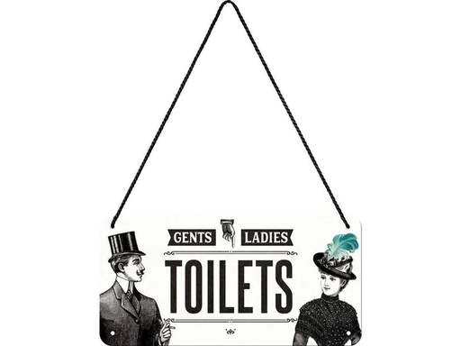 [90239274 1390040] Nostalgic Art Schild Ladies &amp; Gentlemen 20 x 10 cm, Metall