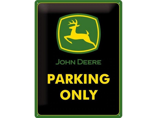[90239300 1390077] Nostalgic Art Schild John Deere Parking 30 x 40 cm, Metall