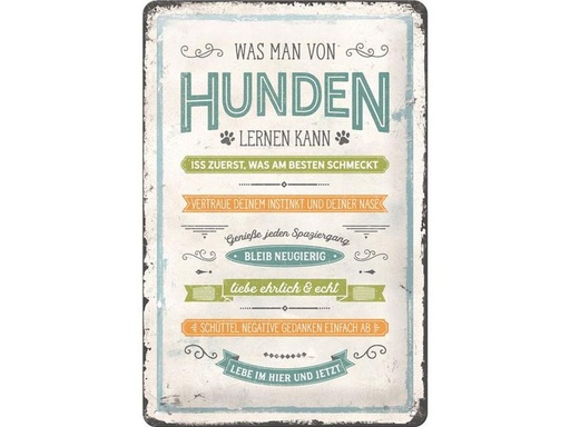 [90239411 1390069] Nostalgic Art Schild Pfoten 20 x 30 cm, Metall