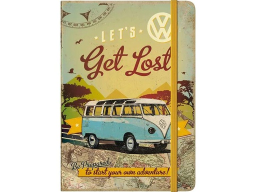 [90239589 1390063] Nostalgic Art Notizbuch VW Bus A5, Dot, Mehrfarbig