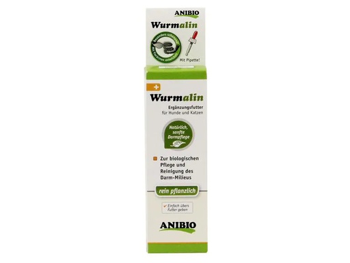 [90239680 1385585] Anibio Hunde-Nahrungsergänzung Wurmalin 50 ml